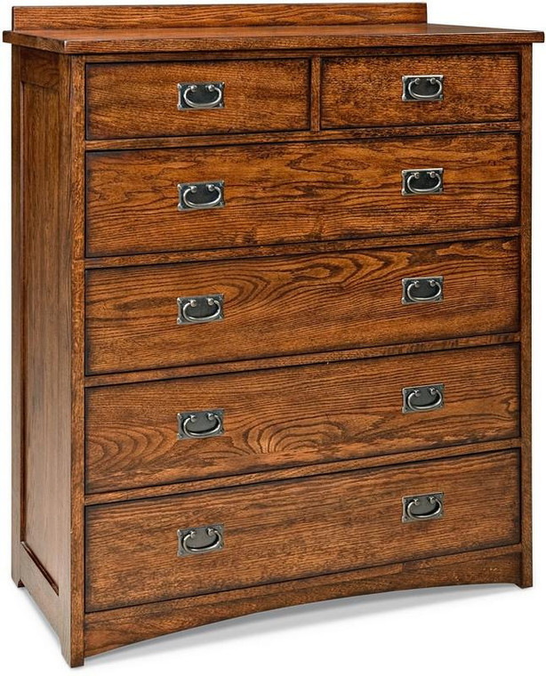 Intercon Oak Park 6 Drawer Chest - Mission OP-BR-5806-MIS-C