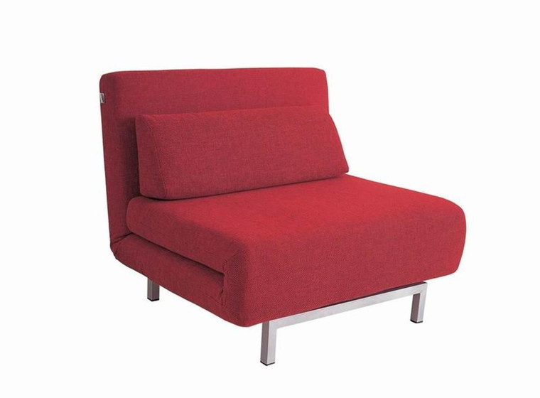 J&M Premium Red Fabric Chair Bed Lk06-1 176016-R