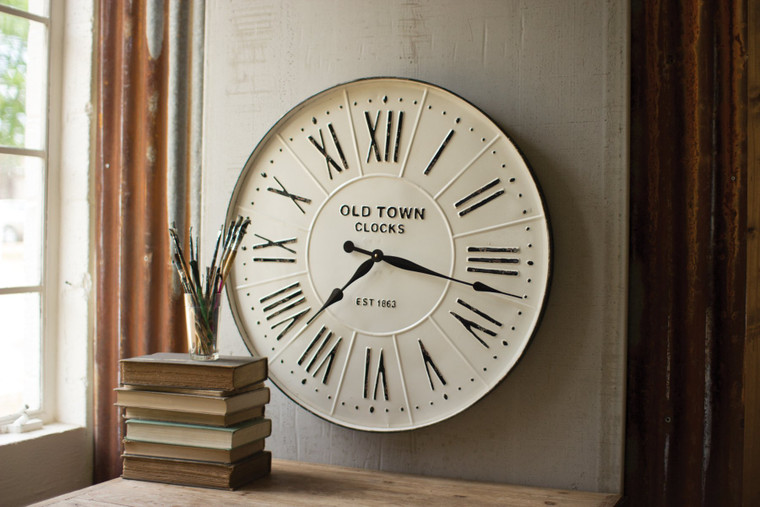 Kalalou Enameled Wall Clock CHYK1009