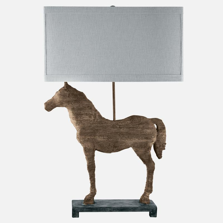 Carved Horse Table Lamp 590