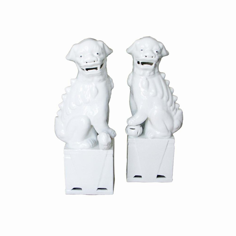 1110S-W Legend Of Asia Sitting Foo Dog Pair - Small