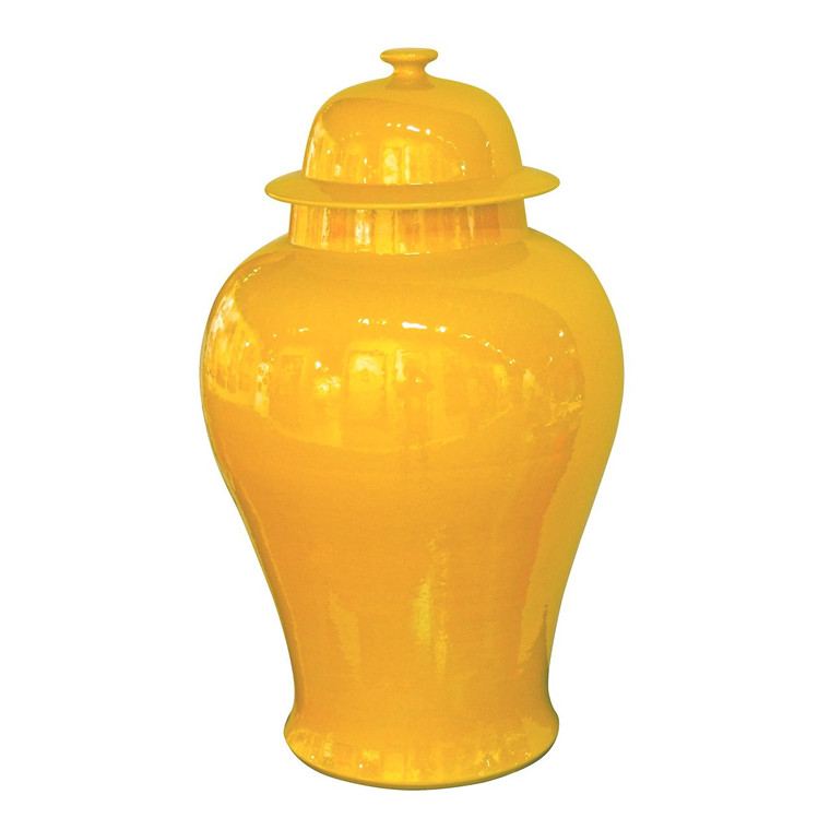 1791M Legend Of Asia Yellow Temple Jar - Medium