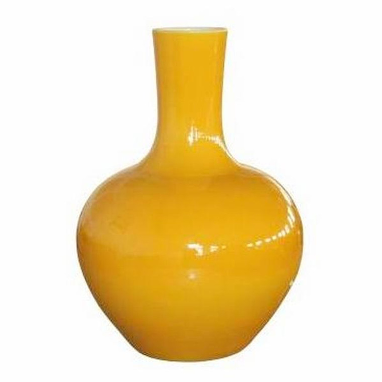 1795 Legend Of Asia Yellow Globular Vase