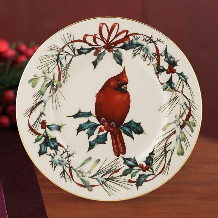 Lenox Winter Greetings Cardinal Accent Plate 6049753