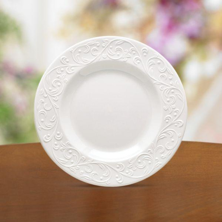 Lenox Opal Innocence Carved Accent Plate 806656