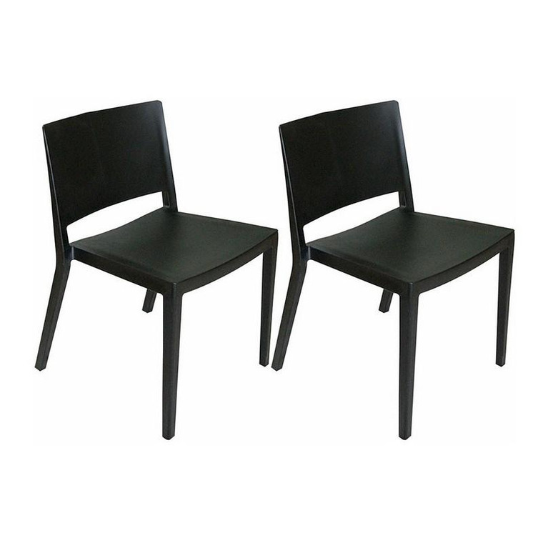 Mod Made Elio Black Side Chair - Pack Of 2 MM-PC-071
