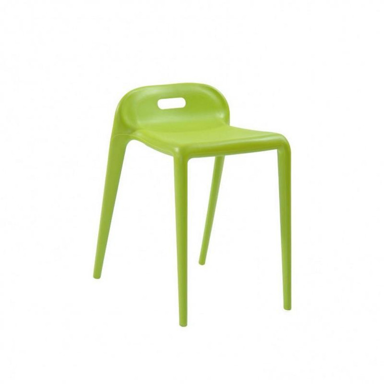 Mod Made E-Z Modern Green Stacking Stool Chair - Pack Of 2 MM-PC-085
