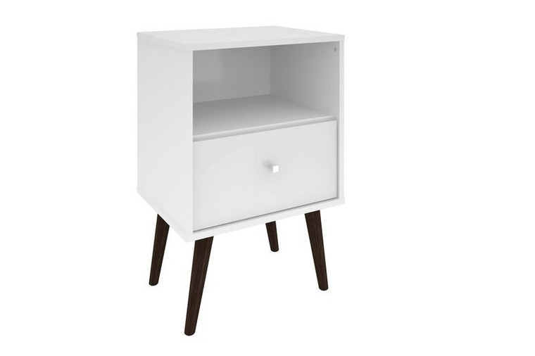 203AMC6 Liberty Nightstand 1.0 with 1-Cubby Space/1-Drawer - White
