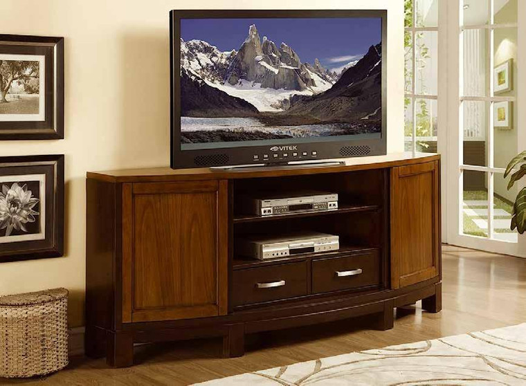 AWAL-72 Mcferran Dark Brown TV Console