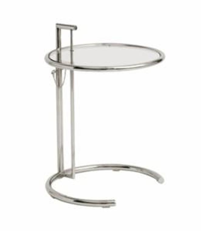 MID-22876 Eileen Gray Style Chrome Side Table