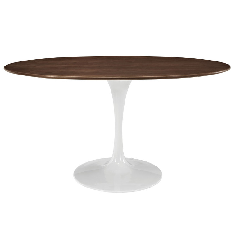 Modway Lippa 60" Oval Walnut Dining Table EEI-1138-WAL