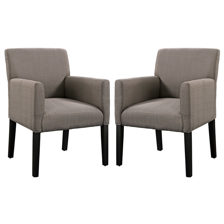 Modway Chloe Armchairs - Set Of 2 - Gray EEI-1299-GRY
