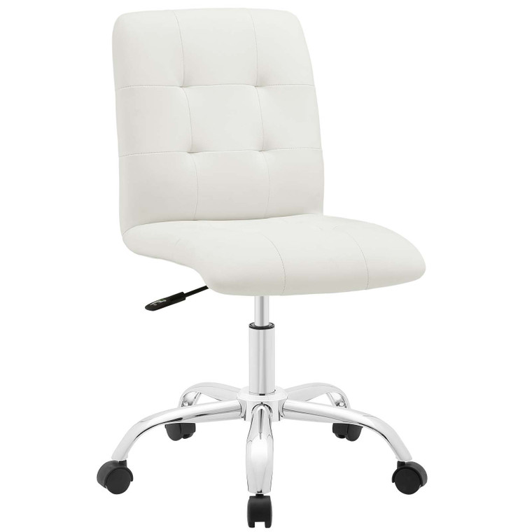 Modway Prim Armless Mid Back Office Chair EEI-1533-WHI