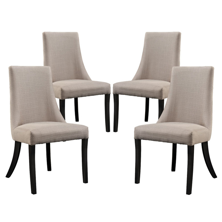 Modway Reverie Dining Side Chairs - Set Of 4 - Beige EEI-1677-BEI