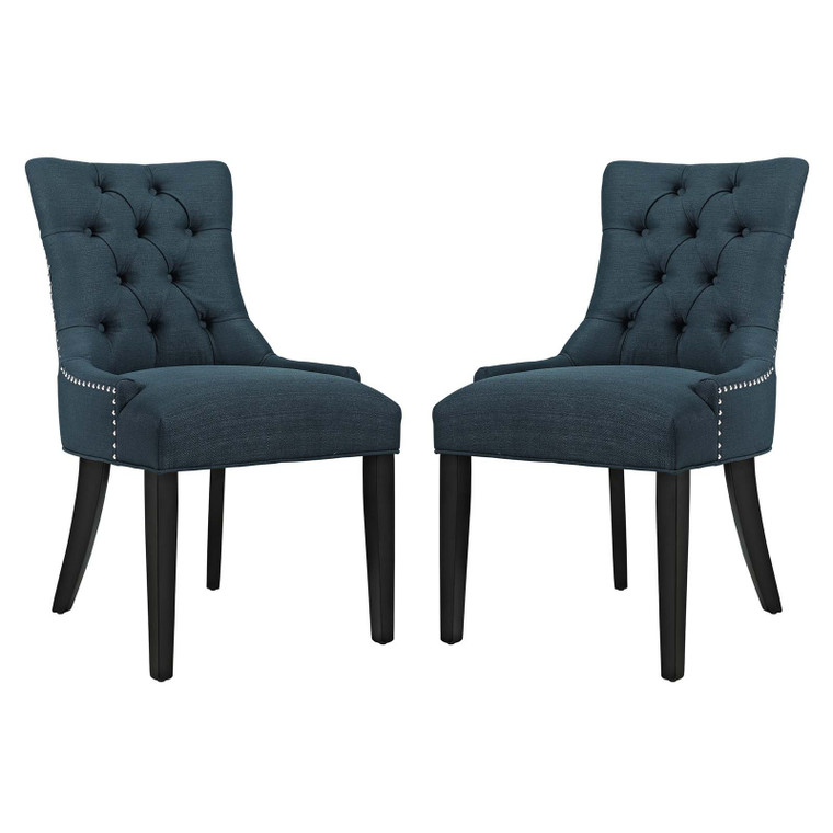 Modway Regent Dining Side Chair Fabric Set Of 2 EEI-2743-AZU-SET