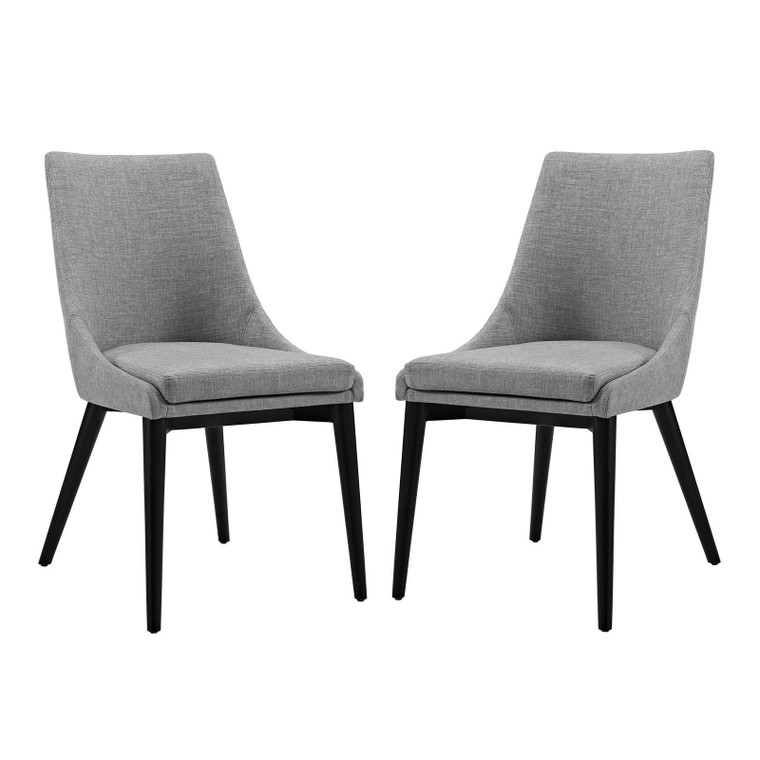 Modway Viscount Dining Side Chair Fabric Set Of 2 EEI-2745-LGR-SET