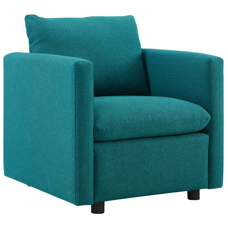 Modway Activate Upholstered Fabric Armchair EEI-3045-TEA