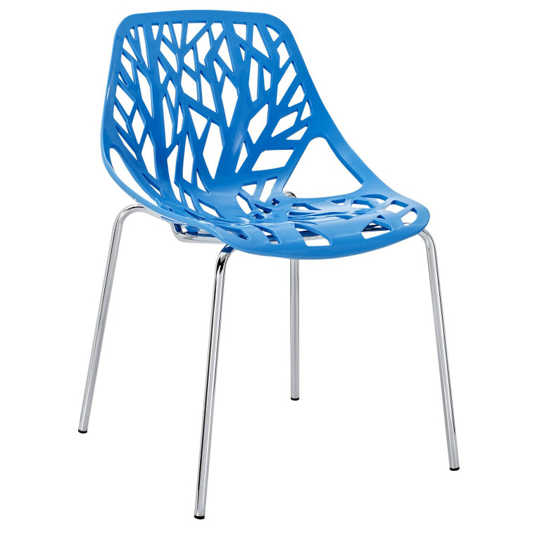Modway Stencil Dining Side Chair - Blue EEI-651-BLU