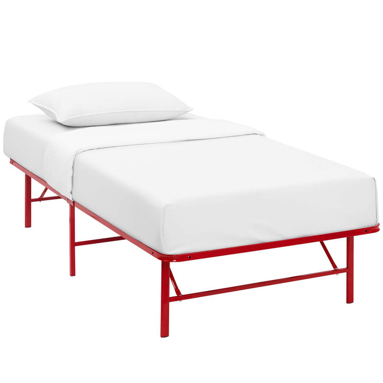 Modway Horizon Twin Stainless Steel Bed Frame - Red MOD-5427-RED