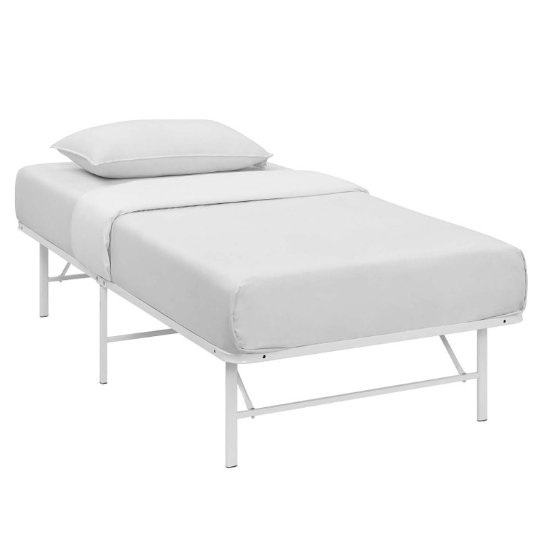 Modway Horizon Twin Stainless Steel Bed Frame - White MOD-5427-WHI