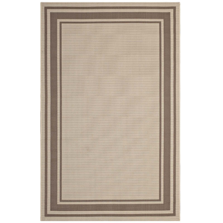 Modway Rim Solid Border Borderline 5x8 Indoor And Outdoor Area Rug