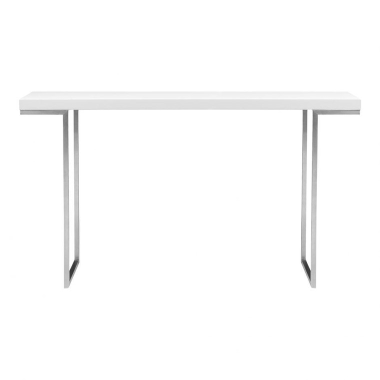 Moes Home Repetir Console Table White Lacquer ER-1023-18