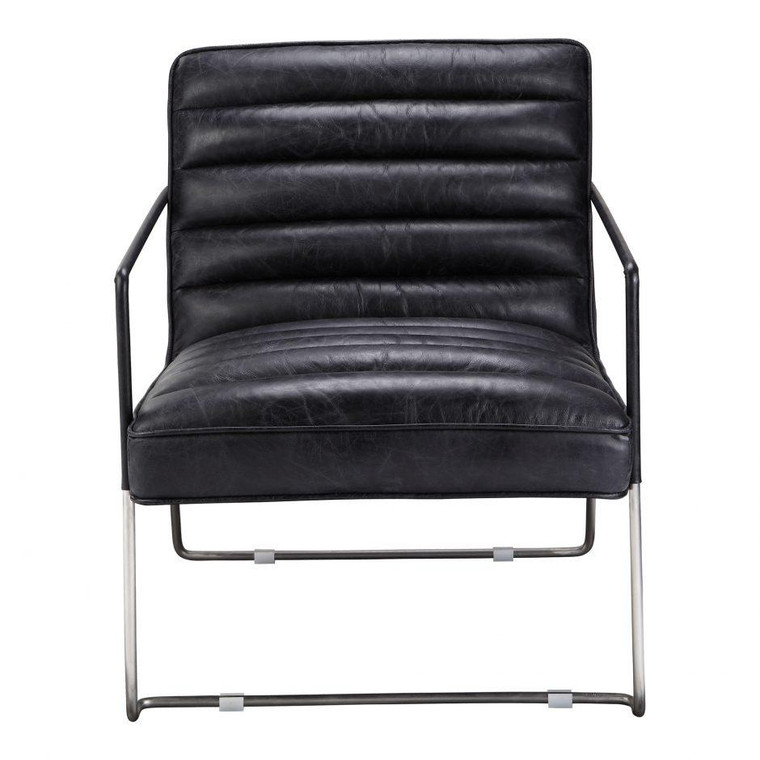 Moes Home Desmond Club Chair - Black PK-1045-02