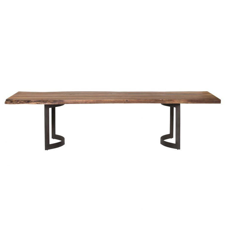 Moes Home Bent Dining Table Small Smoked VE-1001-03