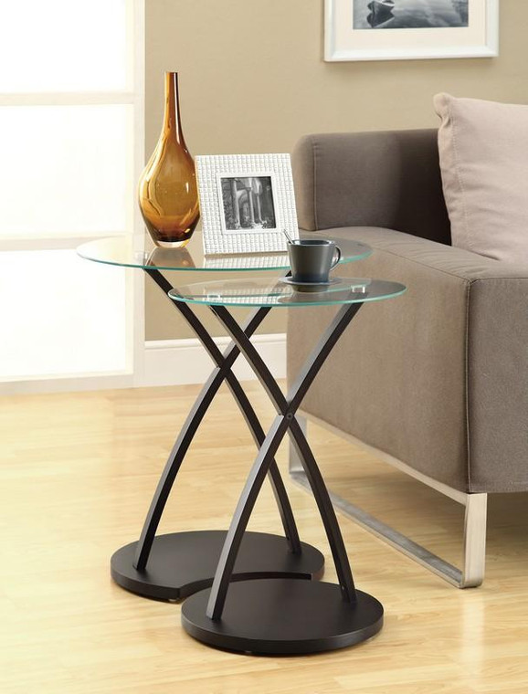 Monarch Nesting Table - 2 Piece Set - Cappuccino Bentwood I 3013