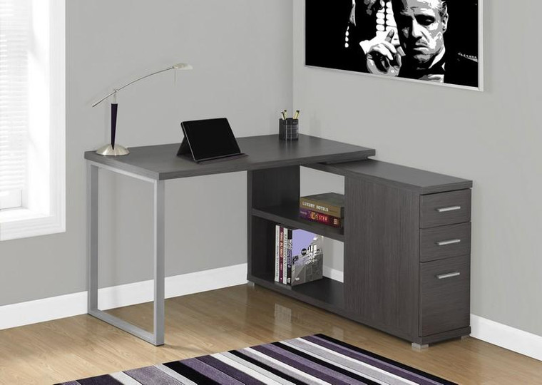 Monarch Computer Desk - Grey Left Or Right Facing Corner I 7135