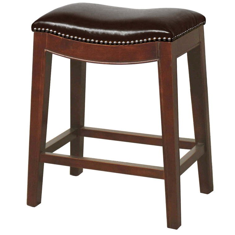 Elmo Bonded Leather Counter Stool 358625B-01 By New Pacific Direct