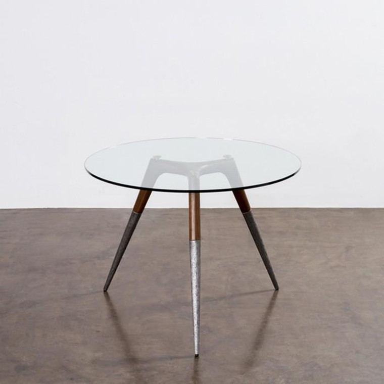 Nuevo Assembly Bistro Table - Clear/Smoked HGDA634