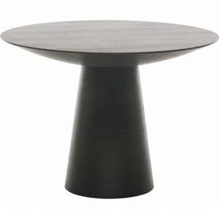 Nuevo Contemporary Black Mdf Round Dania Dining Table HGEM220