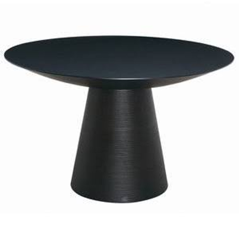 Nuevo Contemporary Black Mdf Round Dania Dining Table HGEM299