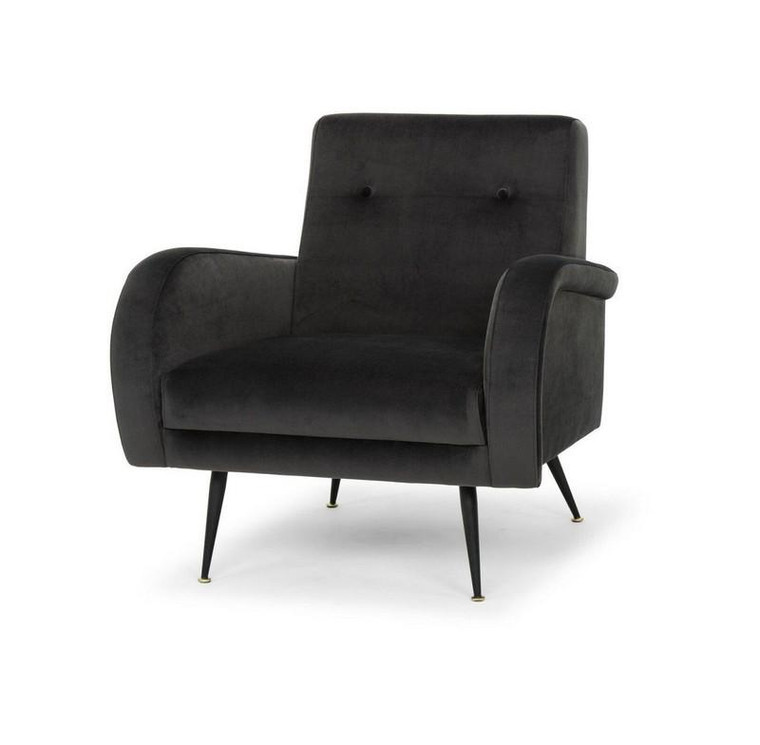 Nuevo Hugo Occasional Chair - Shadow Grey/Black HGSC314
