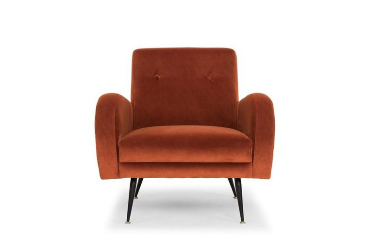 Nuevo Hugo Occasional Chair - Rust/Black HGSC315