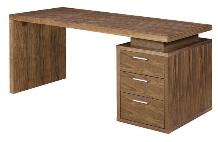 Nuevo Traditional Walnut Wood Rectangle Benjamin Desk Office HGSD126