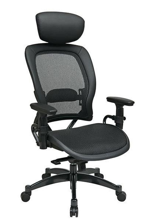 Office Star Professional Breathable Mesh Black Chair 27876