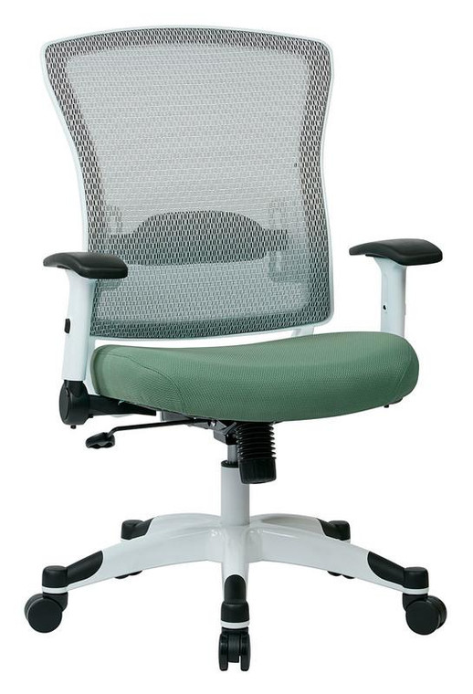 Office Star White Frame Managers Chair 317W-W1C1F2W-5881