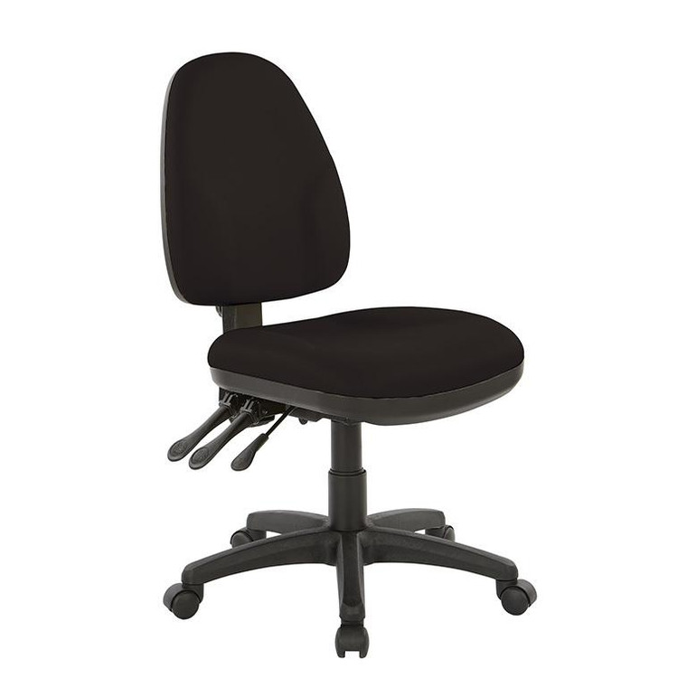 Office Star Dual Function Ergonomic Chair In Dillon Black 36420-R107