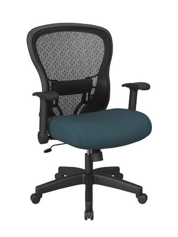 Office Star Deluxe R2 Spacegrid Back Chair W/ Memory Foam Mesh Seat Chair 529-3R2N1F2-7