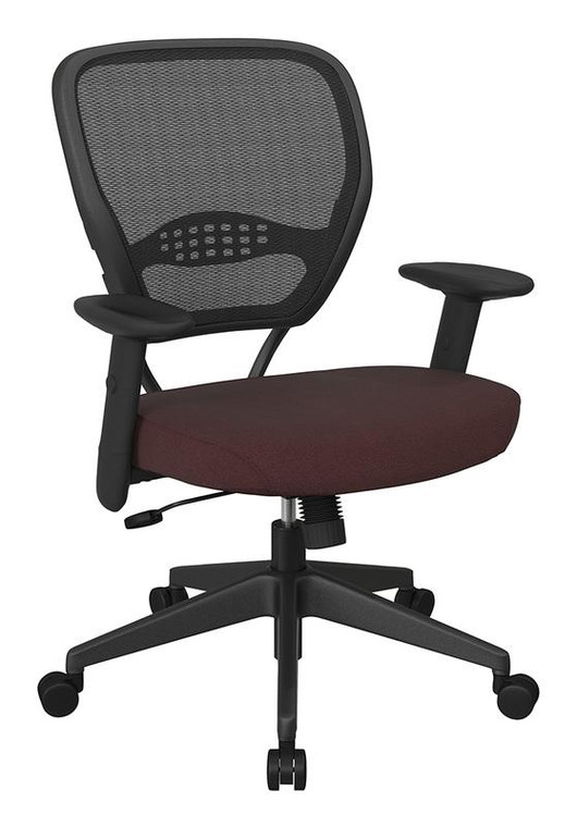 Office Star Professional Airgrid Back Managers Chair In Icon Burgundy Fabric