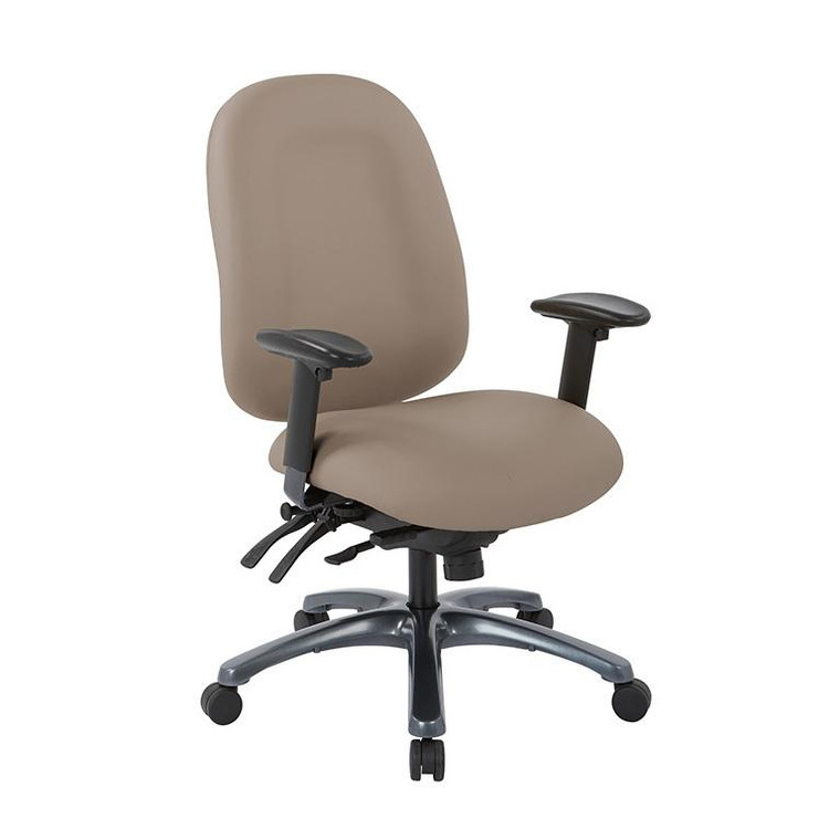 Office Star Multi-Function High Back Chair W/ Seat Slider In Dillon Stratus 8511-R103