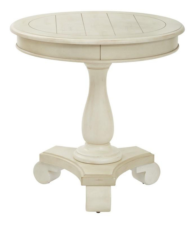 Office Star Avalon Round Accent Table - Beige BP-AVLAT-YCM2