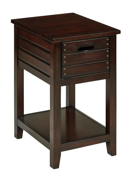 Office Star Osp Designs Camille Walnut Side Table CML08AS-WA