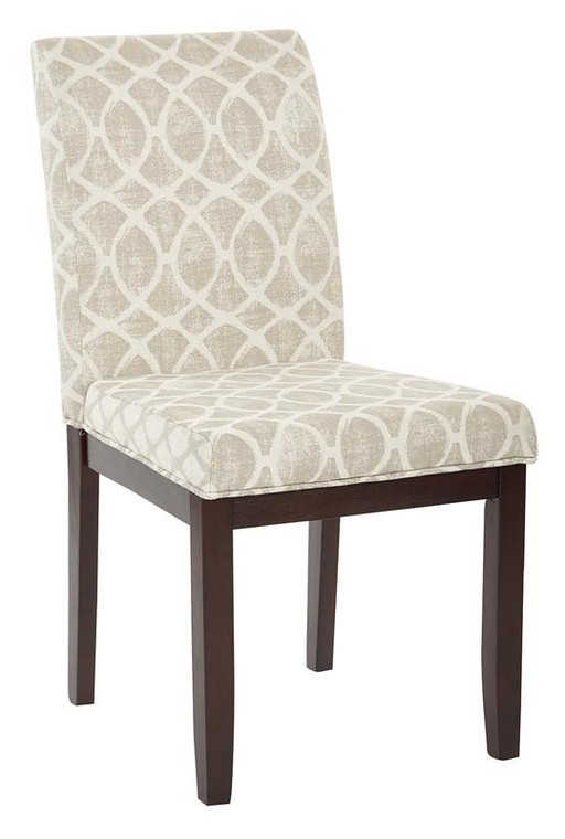 Office Star Dakota Parsons Chair In Mist Geo Sand Fabric DAK-SK321