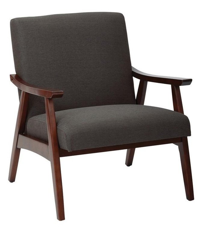 Office Star Ave Six Davis Chair In Klein Charcoal Fabric DVS51-K26