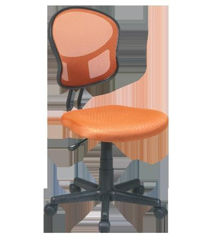 Office Star Osp Designs Mesh Task Chair In Orange Fabric EM39800-18