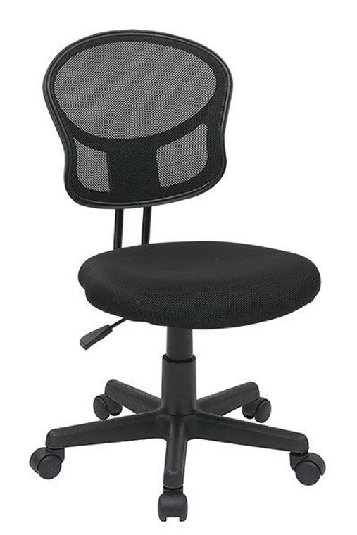 Office Star Osp Designs Mesh Task Chair In Black Fabric EM39800-3