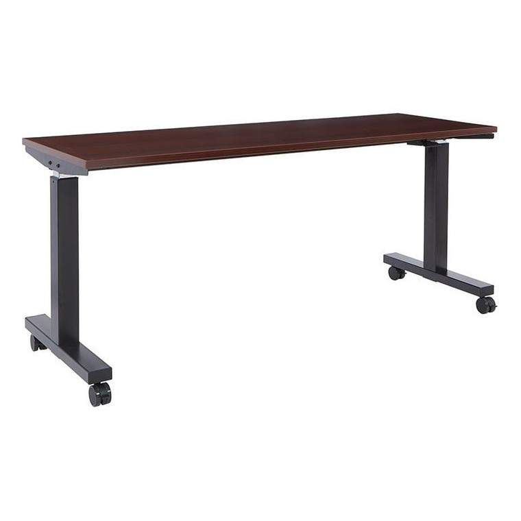 Office Star 6 Ft. Wide Pneumatic Height Adjustable Table - Black HAT60263-M